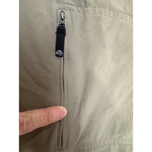 Mountain Hardware Capri Pant Brown Hiking Cropped Women Quick Dry Size 8 - Picture 4 of 15
